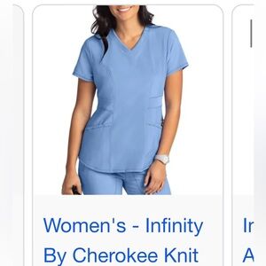 Infinity scrub shirt